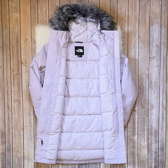 The North Face Women’s Arctic Parka Waterproof Coat In Lavender Fog - Picture 5 of 9